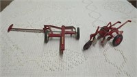 INTERNATIONAL TRACTOR SICKLE MOWER AND A TRACTOR