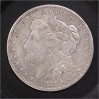 US Coins 1921-D Morgan Silver Dollar, Circulated