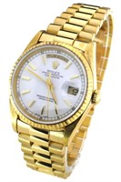 Rolex 18kt Gold Mens President Day-Date 36mm Watch