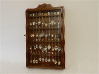 VINTAGE FULL SPOON RACK CABINET