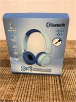 $15  2 in 1 wireless and wired kid safe headphones