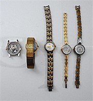 (5) VINTAGE MICKEY MOUSE WATCH LOT