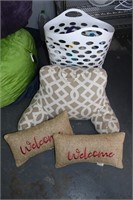 Laundry Basket, Pillows, Cups, Bed Pillow & Etc.