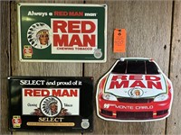 Red Man Chewing Tobacco Advertising Signs
