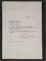 Signed letter - Barbara Walters Aug 21, 1974