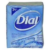 5 x Dial Antibacterial Deodorant Bar Soap, Spring
