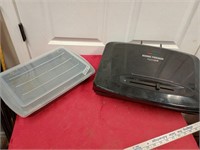 george foreman grill and 9x13 pan