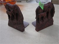 PAIR OF HORSE BOOK ENDS