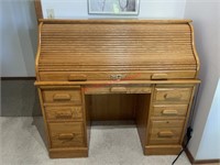 Roll Top Desk - Solid- No Contents (Office)