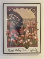 Framed 2002 Skagit Valley Tulip Festival Poster