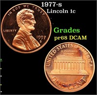 Proof 1977-s Lincoln Cent 1c Grades GEM++ Proof De