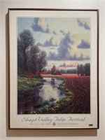 2001 Framed Skagit Valley Tulip Festival Poster