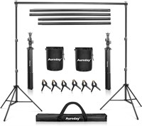 Aureday Backdrop Stand  10x7Ft Adjustable Kit