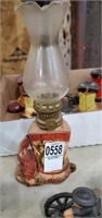 Cowboy boot oil lamp