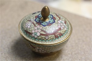 Vintage Chinese Cloisonne Small Bowl