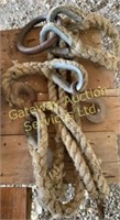 Nylon tow rope with hooks