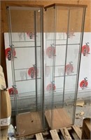 2 Plexy Glass Display Cases 14x16x64 No Shelves