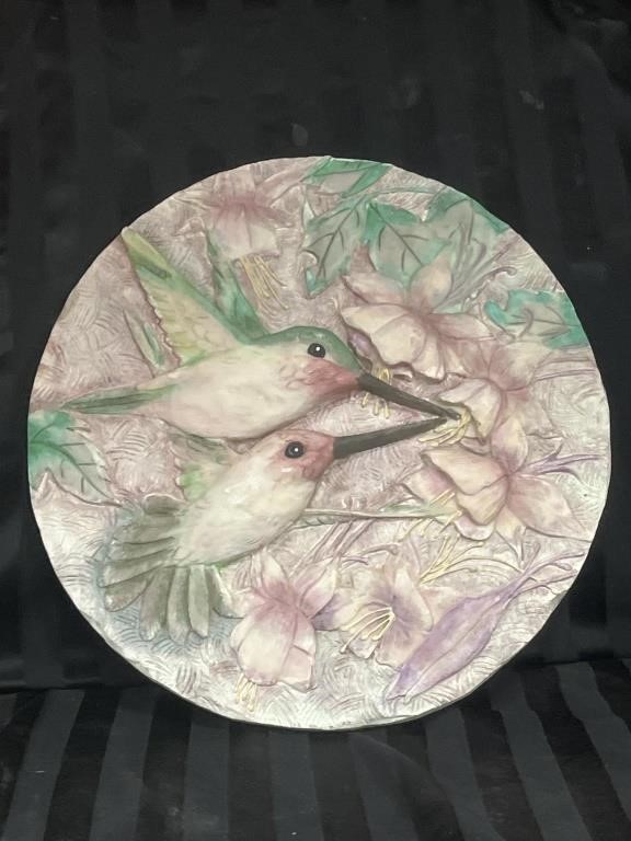 12-inch 3D Hummingbird Plate / Stepping Stone