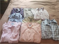 8 mens dress shirts name brand size large and