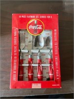 Coke new in box 16 piece flatware set