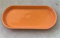 Fiestaware Orange Bread Tary 12 Inch