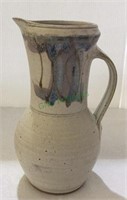Very nice tall pottery pitcher measuring 10 1/2