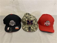 2 Ohio State Hats & 1 Michigan State Hat