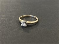 Diamond Ring Mkd. 14K, 2.6 Grams