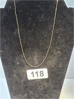 14K yellow gold necklace 18" - 2.30 grams