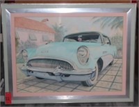FRANK VALENCHIS FRAMED BUICK PICTURE