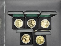 5 Gold-plated Copper 9/11 Commemorative Coins