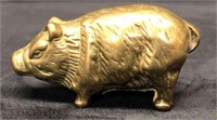 Small Brass Pig