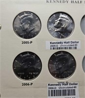 20 assorted Kennedy half dollars,  1986-2013