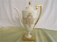 Belleek Pitcher/Tea Pot 10.5" Tall Beaded Paint