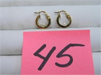 14kt Yellow Gold Hoop Earrings, 1.5gr.