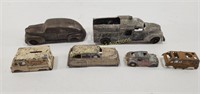 Collection of VTG Metal Toy Cars: Excel & Bell
