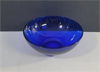 Vintage Libbey Cobalt Blue Small Glass Bowl