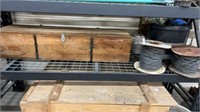 Wooden Box w/ 2 Rolls of Fencing Wire