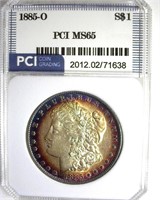 1885-O Morgan PCI MS65 Gorgeous Color