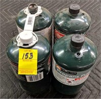 4 Coleman Propane Fuel Bottles