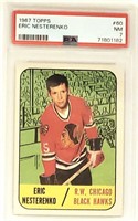 1967 Topps Hockey #60 Eric Nesterenko PSA 7 NM