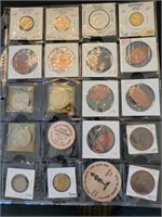 Page of misc coins and tokens