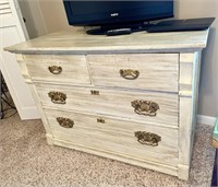 Vintage Style Chest of Drawers with Ornate Brass