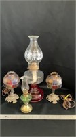 Oil lamps / table lamps all not tested