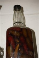 Bottle of Pickled Peppers Decor