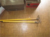 Small garden rake & hoe; pick up only