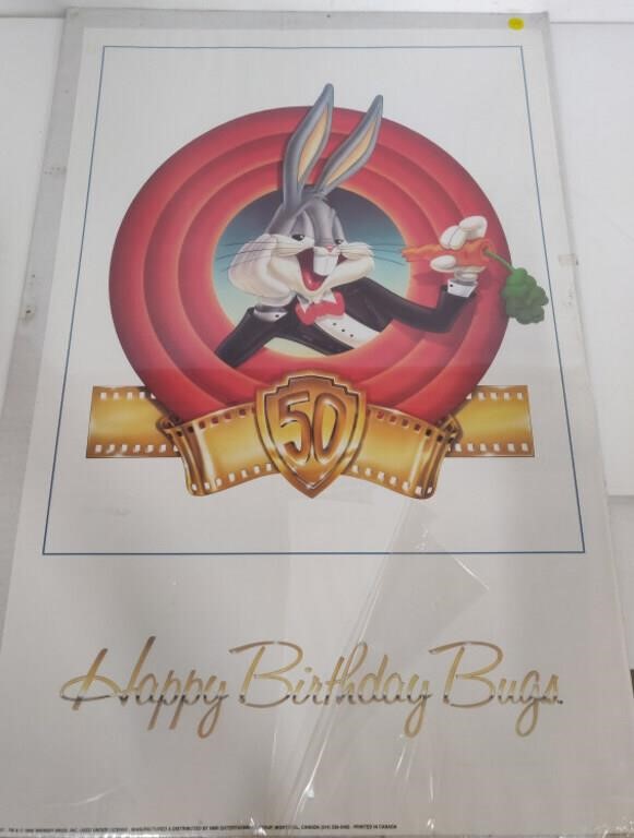 Happy Birthday Bugs Poster