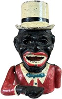 JOLLY MAN TOP HAT MECHANICAL BANK