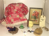 ANTIQUE BONNET, VINTAGE PAINTING, AND MORE