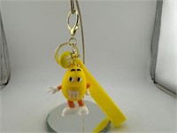 M&M's World Yellow Key Chain - reproduction